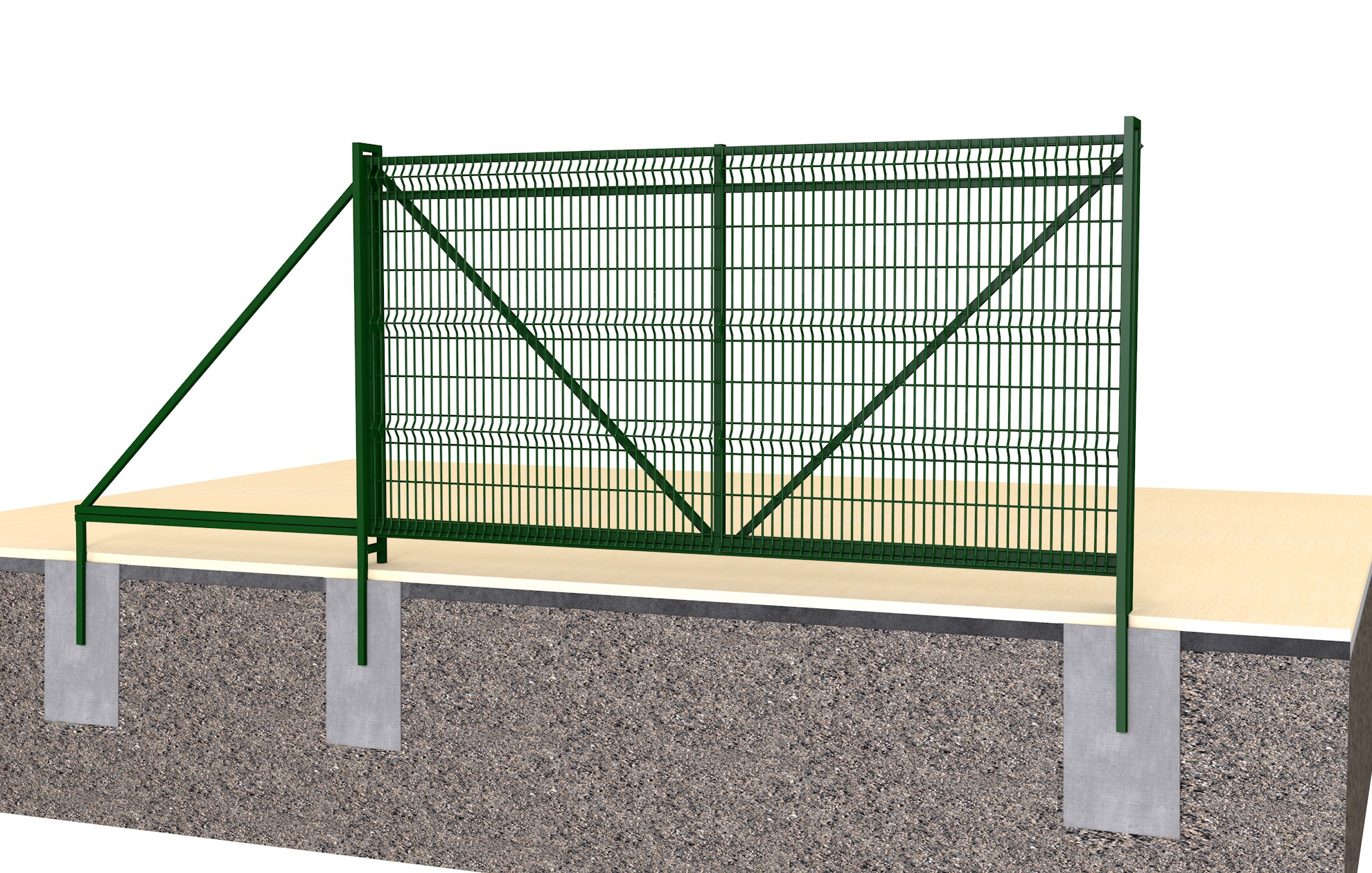 Откатные ворота «VilBau»