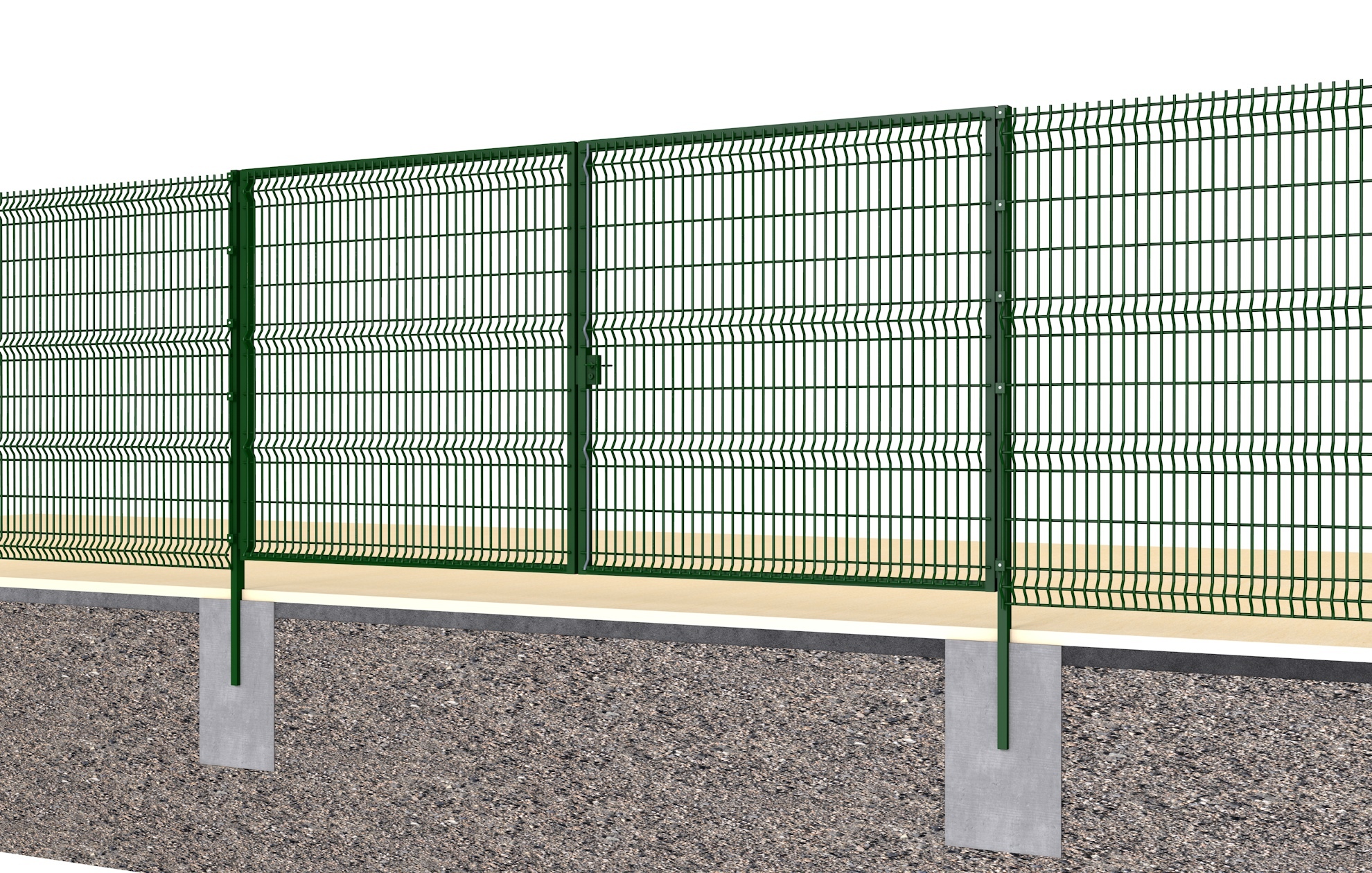 Ворота распашные «VilBau Классик 3D Locinox»