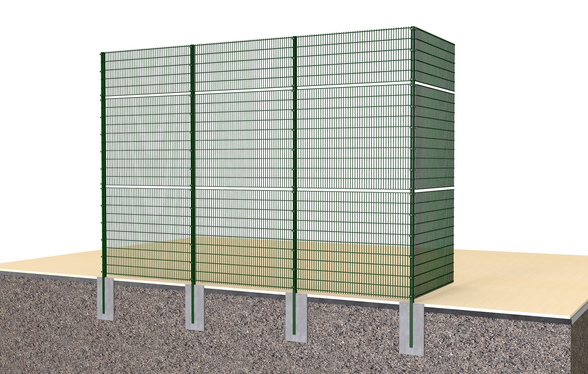 Панельное ограждение «VilBau Спорт»